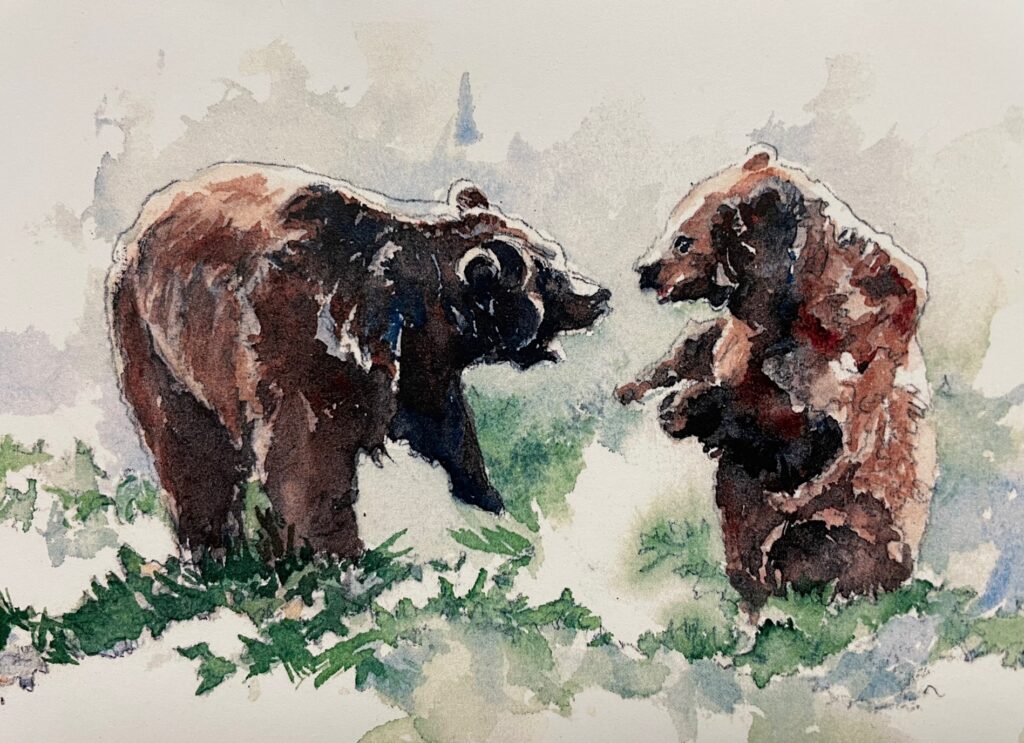 Artist - Carolyn Hirsch - Fighting Bears