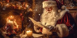 Santa reading letters